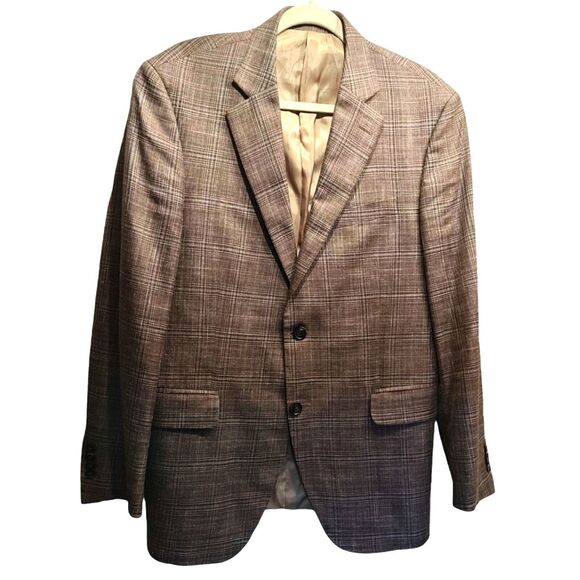 Peter Millar X Loro Piana Blazer 40R Wool/Silk/Linen Coat Jacket Brown Italy - Picture 2 of 6
